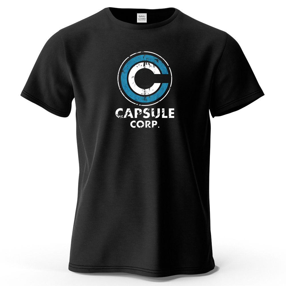 Streetwear Brand In Japan - เสื้อยืดผู้ชายลายพิมพ์ตลกจาก Capsule Corp สไตล์อนิเมะญี่ปุ่น เสื้อผ้าแฟชั่นแบรนด์ดังสำหรับฤดูร้อน
