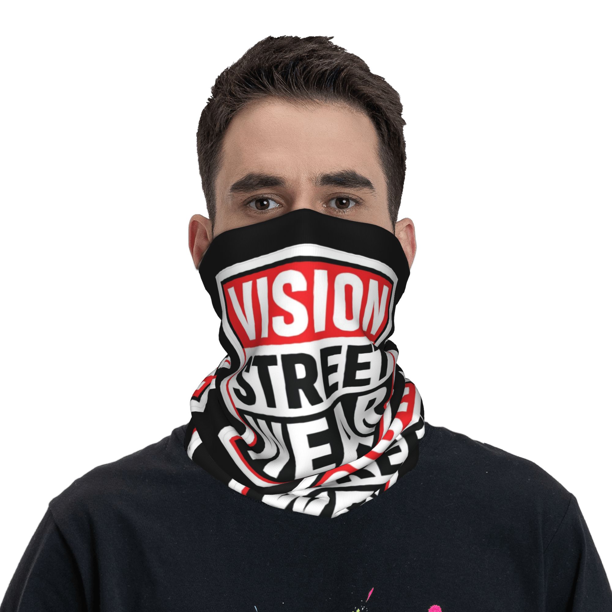 Vision Streetwear Brand - ผ้าพันคอแบบคลุมคอ Custom Vision Street Wear สำหรับผู้ชายและผู้หญิง