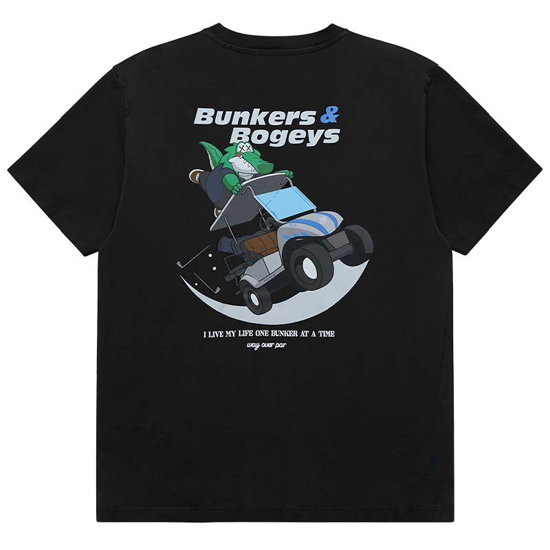 เสื้อยืดลายการ์ตูนจระเข้บนรถกอ - Streetwear Brand Golf บทวิจารณ์และราคา
