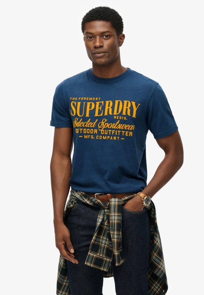 เสื้อยืดลายกราฟิกแบรนด์ Superd - Streetwear Brands Logo บทวิจารณ์และราคา