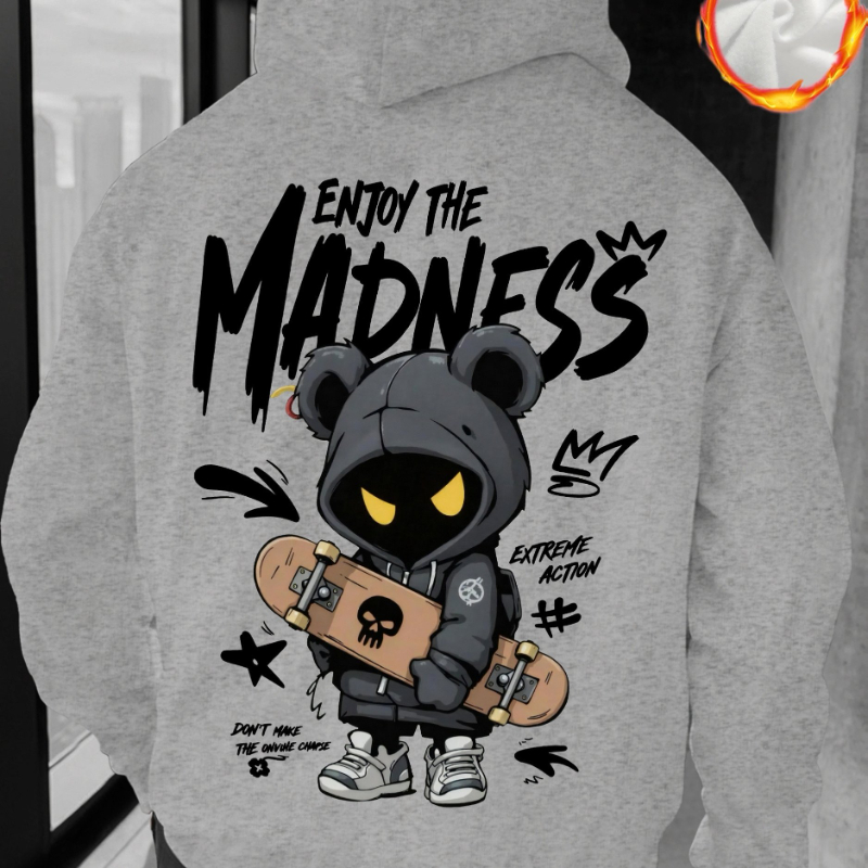 เสื้อฮู้ดดี้โอเวอร์ไซส์ลายหมีแ - Streetwear Outfit Brand บทวิจารณ์และราคา