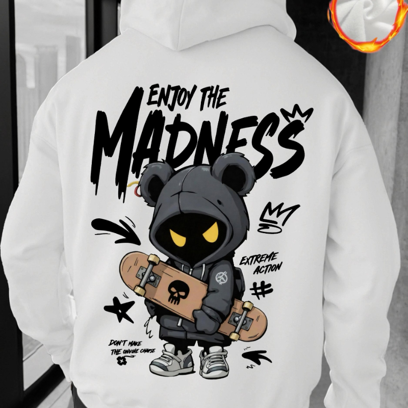 เสื้อฮู้ดดี้โอเวอร์ไซส์ลายหมีแ - Streetwear Outfit Brand บทวิจารณ์และราคา