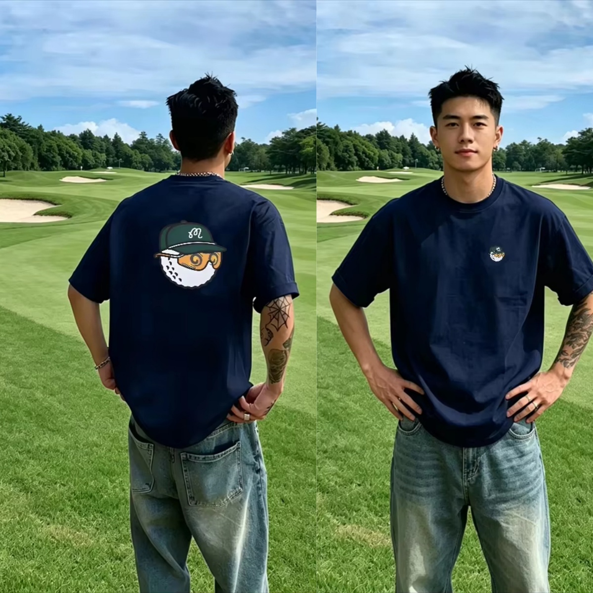 เสื้อยืดลายการ์ตูนกอล์ฟคลาสสิก - Streetwear Brand Golf บทวิจารณ์และราคา