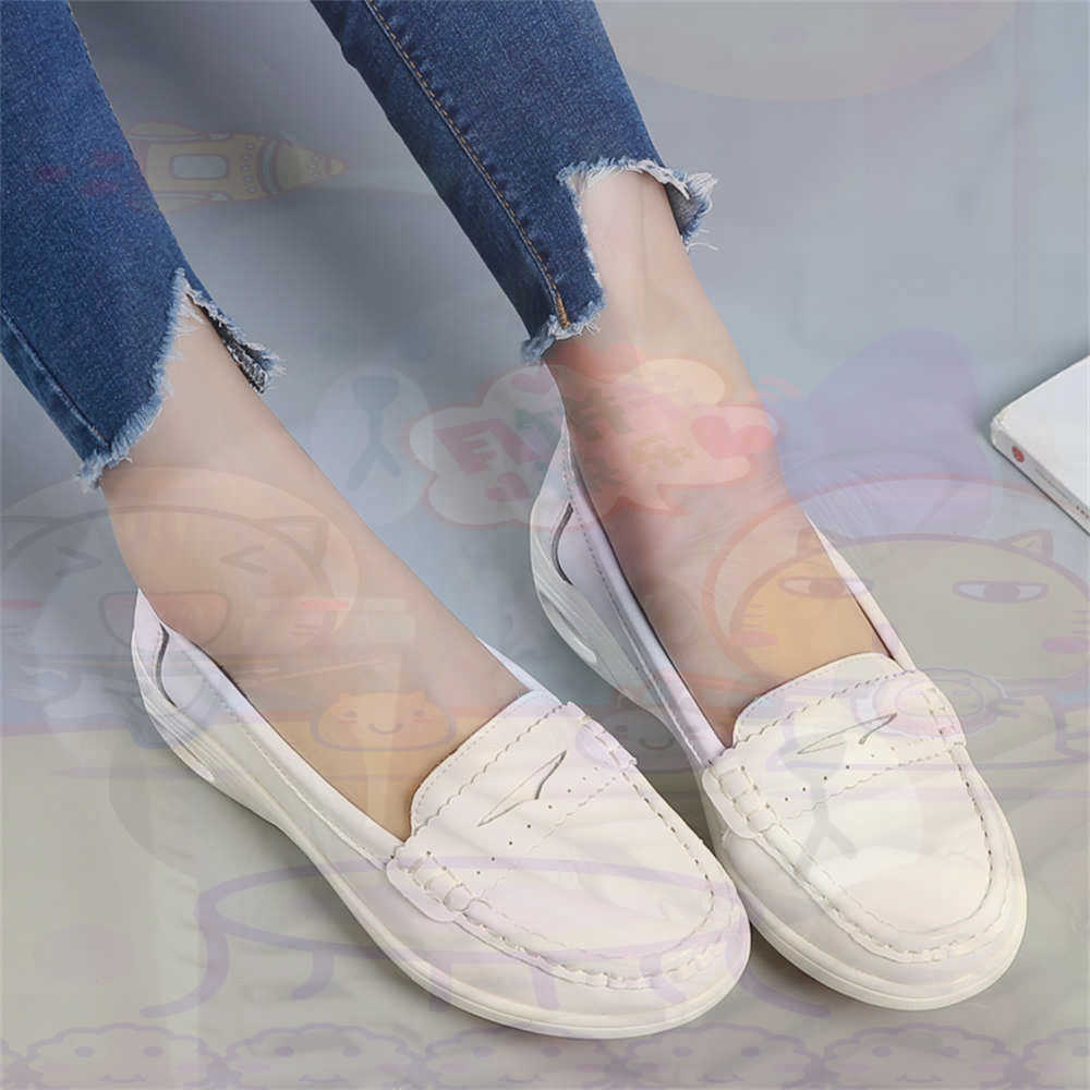 Soft SLIP-ON สตรีขนาดใหญ่รองเท - Streetwear Brand Kit บทวิจารณ์และราคา