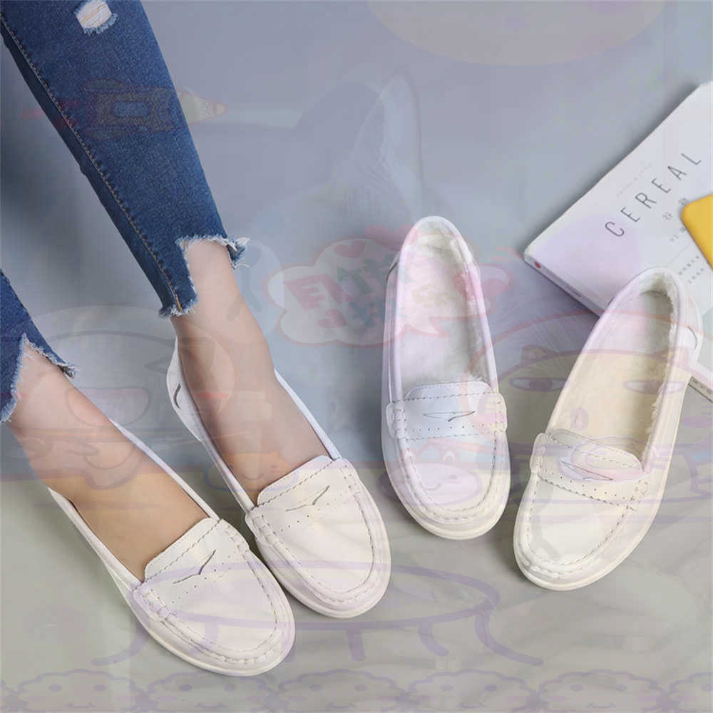 Soft SLIP-ON สตรีขนาดใหญ่รองเท - Streetwear Brand Kit บทวิจารณ์และราคา