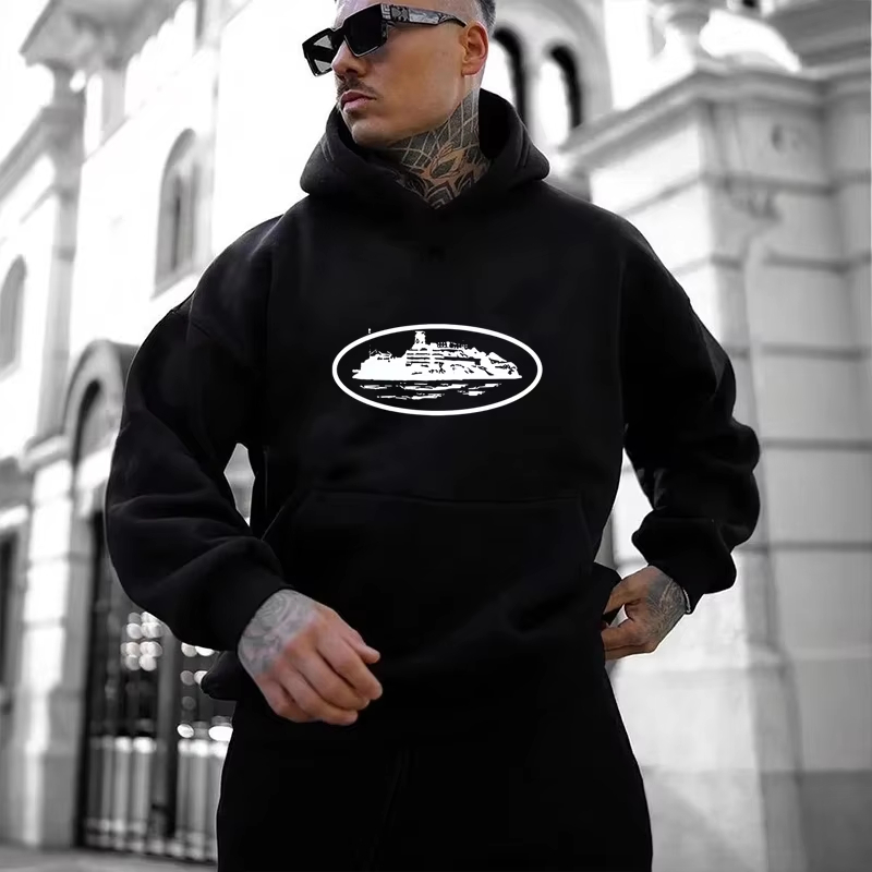 เสื้อฮู้ดดี้โอเวอร์ไซส์ลายกราฟ - Streetwear Outfit Brand บทวิจารณ์และราคา